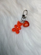 Gummy Bear Bag Charm Keychain Keyring Handbag Charm Key Fob Red