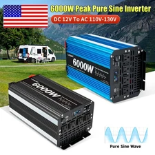 5000W 6000W 8000W 10000W 12V/24V to 110V 120V Pure Sine Wave Inverter W/ Remote