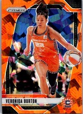 2024 Panini Veronica BurtonOrange Cracked Ice Prizm WNBA Card 