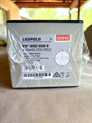 Leupold VX-6HD Gen 2 4-24x52 CDS-SZL2 Illum SFP TMOA Riflescope 183843