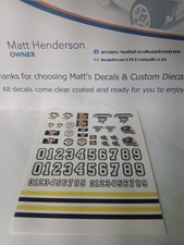 1/64 for hot wheels waterslide decals NHL Pittsburgh Peguins MADE IN THE USA 