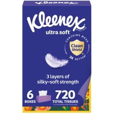 Kleenex Ultra Soft 3-Ply Facial Tissue