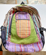 NEW Boho Patchwork 17"Backpack Large Indie Cottagecore School Bag