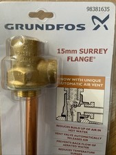 GRUNDFOS WATERMILL 15mm SURREY FLANGE WITH UNIQUE AUTOMATIC AIR VENT