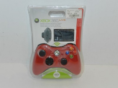 *Sealed* NEW OEM Microsoft Xbox 360 Wireless Controller Play & Charge Kit - RED 