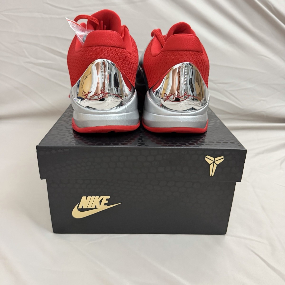Nike Zoom Kobe 5 Protro Caitlin Clark Silver/Red IV2712-001 Low