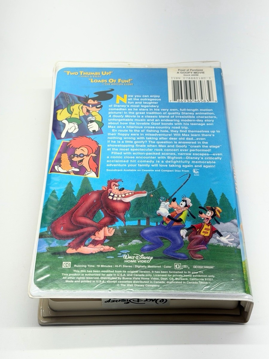 A Goofy Movie (VHS, 1995) Walt Disney Home Video | eBay