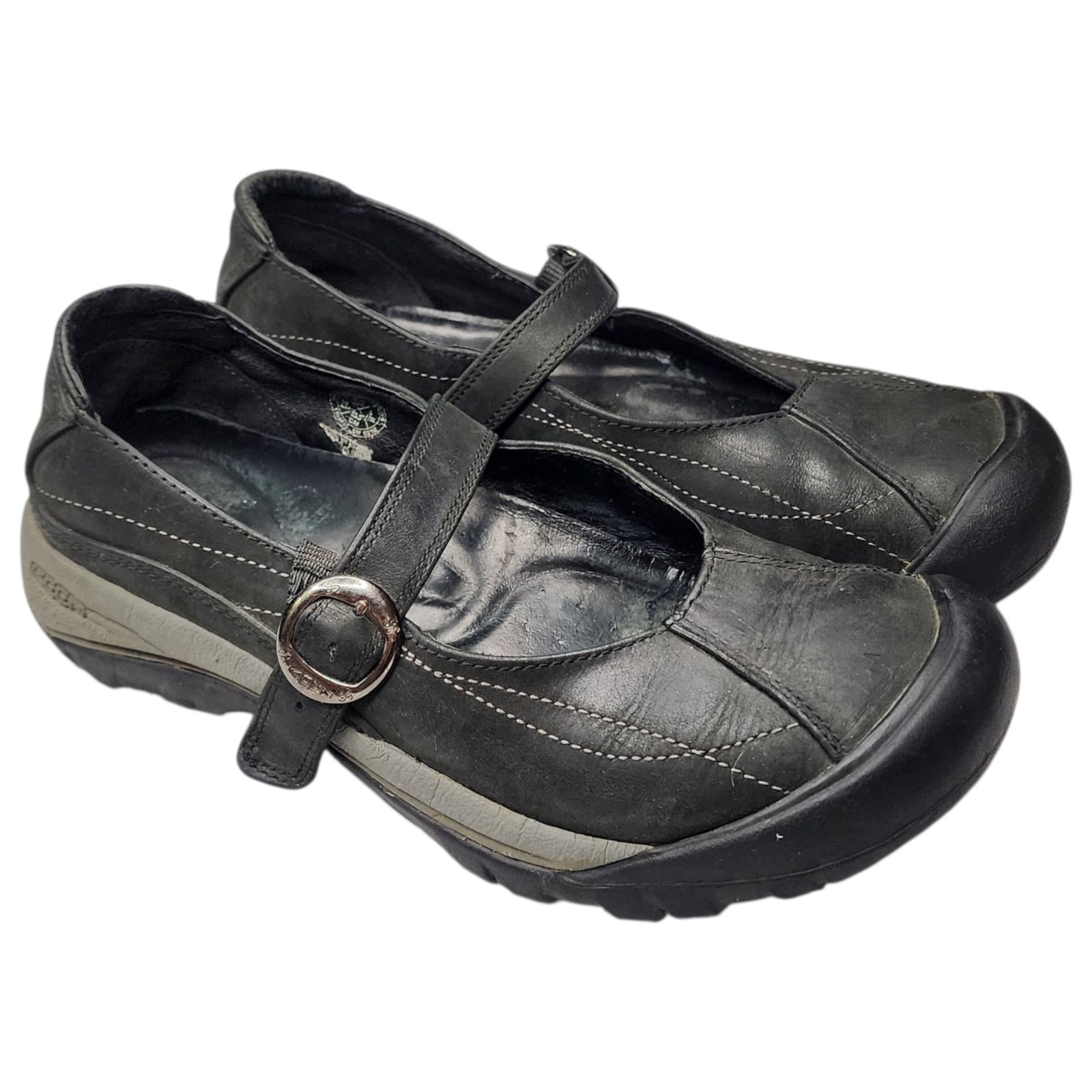 Scarpe Keen Presidio Mary Jane cinturino fibbia pelle nera donna 8 5 US 39 EU