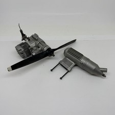 OS MAX FX 46 RC Airplane Engine with Muffler And Propeller Untested