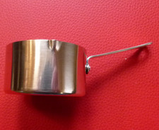 Kochtopf Sieltopf versilbert mit Punzen ITALY + A.1 + SILVERPLATED wer kann helf