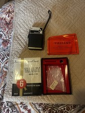 Valiant 6 Transistor Am Pocket Radio Wcase Model V-666 Partsrepair 1965 In Box