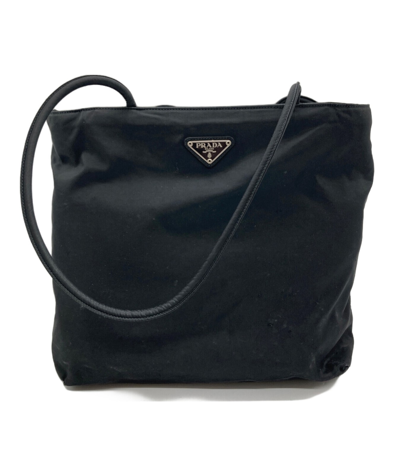 PRADA Nylon Tote Bag Color: Black women hand bag purse handle From Japan