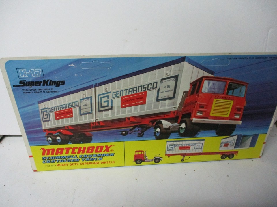Remorque Matchbox Superkings K-17 - Occasion - Modèle Réduit Vintage