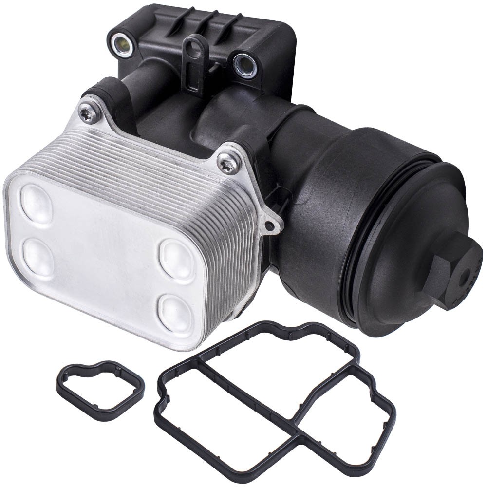 Oil Cooler Cap Housing Filter + Gasket for Audi Seat Skoda VW Passat 1.6 2.0TDI - Image 2