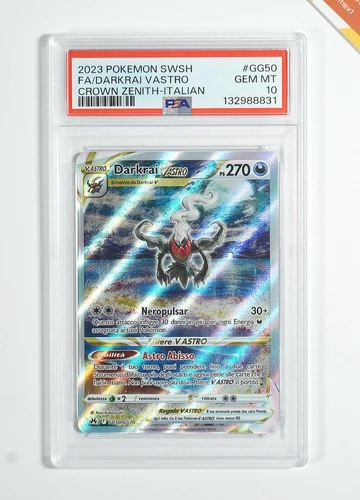 Pokemon PSA 10 Darkrai VAstro #GG50 Galarian Gallery Zenit Regale 2023 Italian