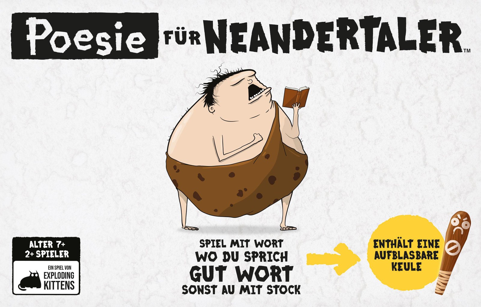 EXPLODING KITTENS Poesie für Neandertaler Partyspiele Mehrfarbig