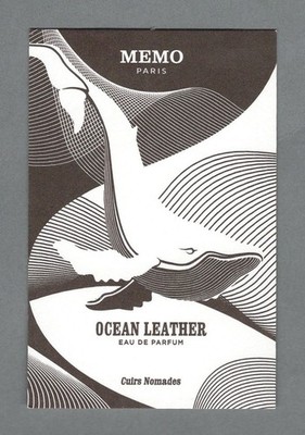 Werbekarte - Advertising Card - Océan Leather de Mémo beidseitig