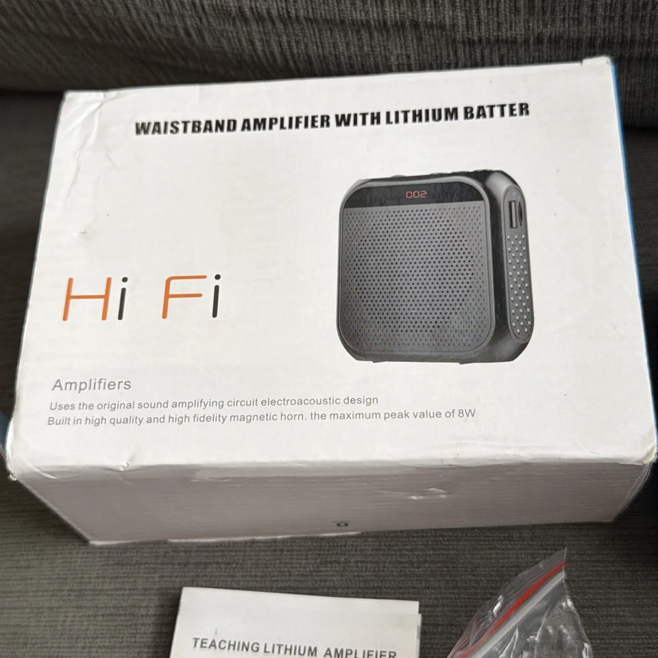 Amplificador de cintura Hi Fi con batería de litio 8w 3 pulgadas Woofer Bass Foto 4 de 4