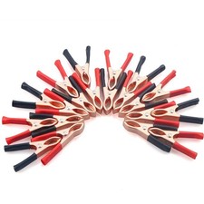   Alligator Clamps 30A Copper Plated Metal Battery Clips for Cars, Vehicles, ...