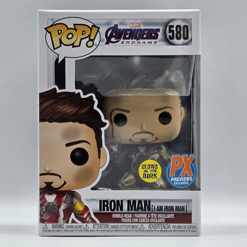 Funko Pop! Marvel Iron Man (I Am Iron Man) #580 PX Previews Exclusive GITD