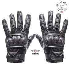 Men's Padded Black Racing Gloves XL Size