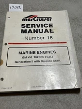 ©1992 Mercruiser #18 GM V-6 262 CID 4.3L Gen 2 Service Manual 90-823226 1292