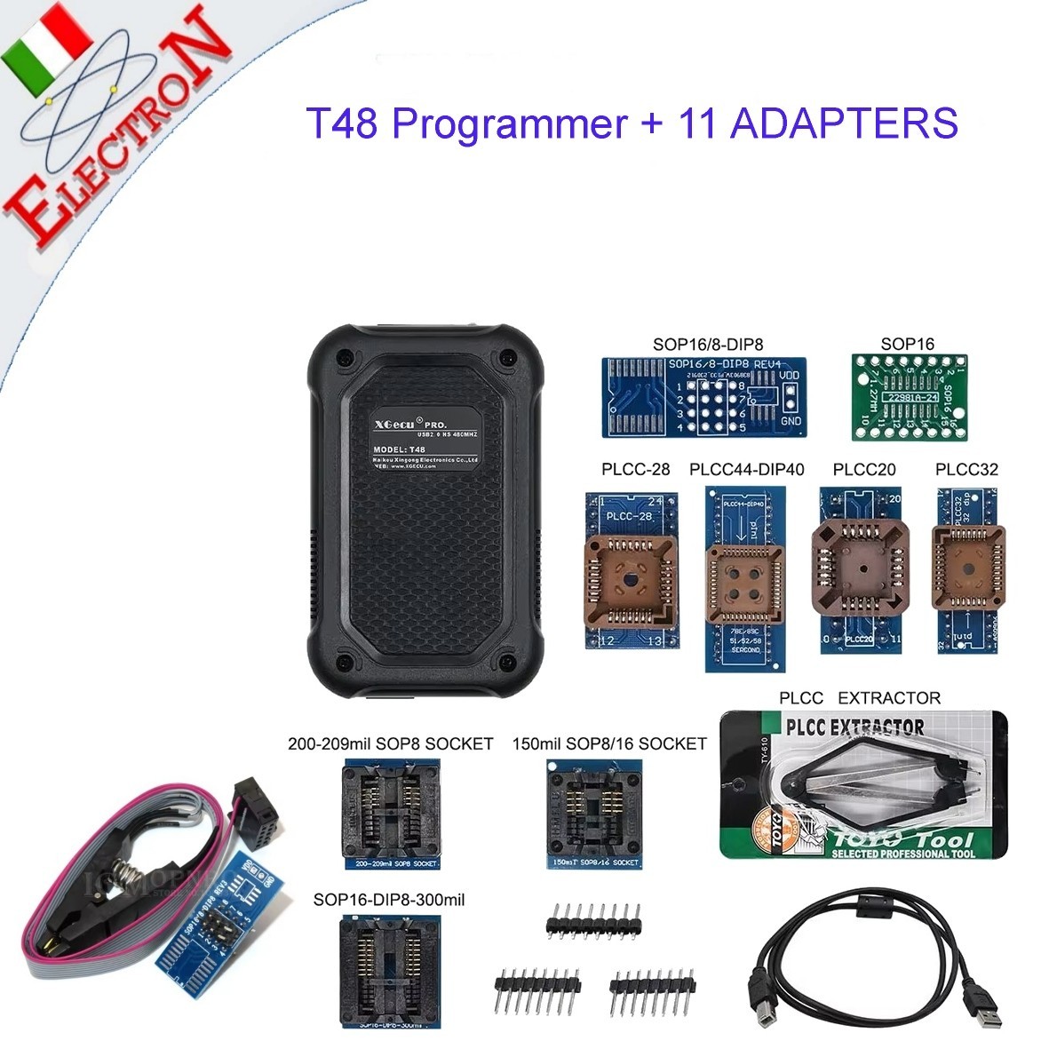 Programmatore XGECU Originale T48 (TL866-3G) Con Supporto - Foto 5