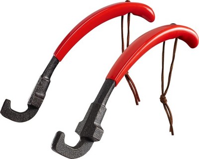 2Pack Cast Iron Grill Grate Lifter Tool, Cooking Grid Lifter - Universal Gril...