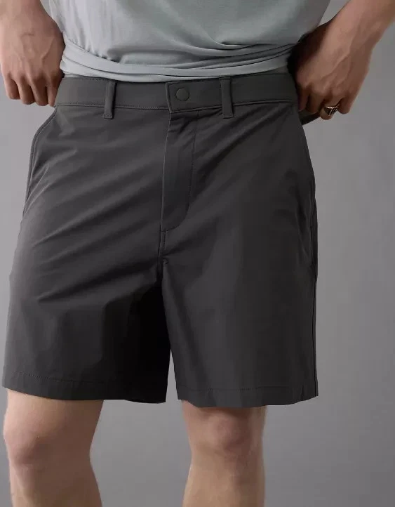 NWT! Men's AMERICAN EAGLE Navy Gray 24/7 Flex Club Shorts