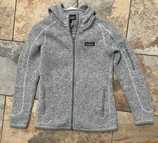 Patagonia Better Sweater With Hood Full Zip Light Gray Women's Size XS