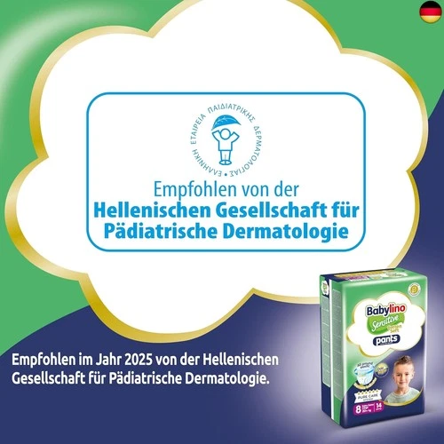 Babylino Sensitive Cotton Soft Windeln Größe 8, Pants XXL (20+ kg), 14 Stück - Bild 9 von 10