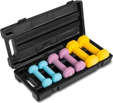 Yes4All Neoprene Coated Dumbbell Hand Weight Sets - Multiple Weight Options with