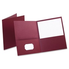 Esselte ESS57557 Twin Pocket Folders Burgundy 100 Sheet Capacity