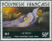 French Polynesia 1976 Sc#C137,SG226 50f The Dream painting MNH
