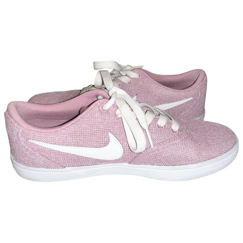 Nike SB Check Sneakers Shoes Women’s Size 7.5 Pink White Solar Canvas - Picture 2 of 9