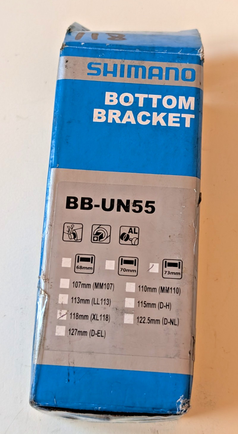 Shimano Bottom Bracket BB-UN55 73mm 118mm (XL118)