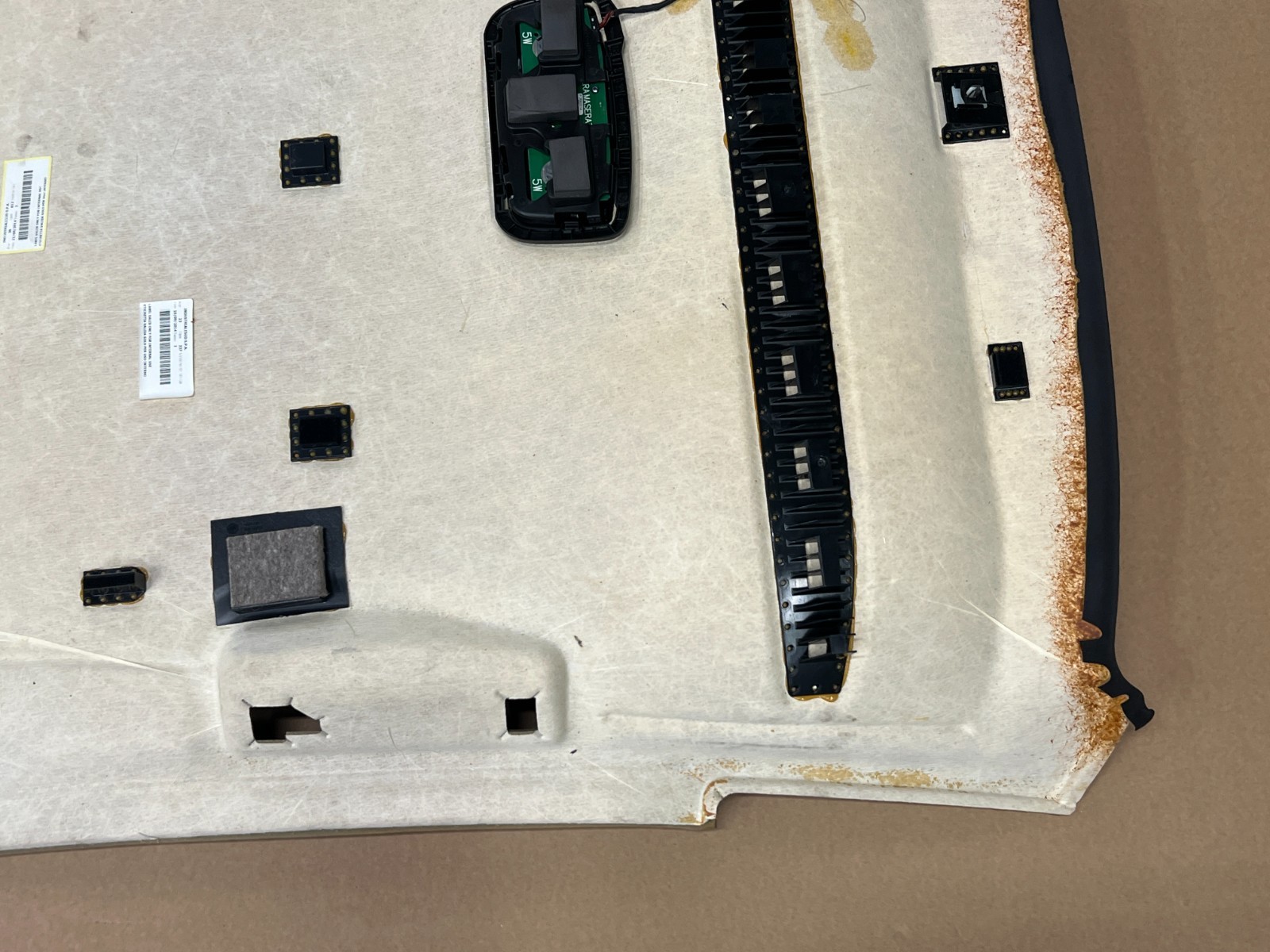 ⭐2014-2017 MASERATI QUATTROPORTE TOP ROOF HEADLINER SUADE BLACK OEM LOT2638