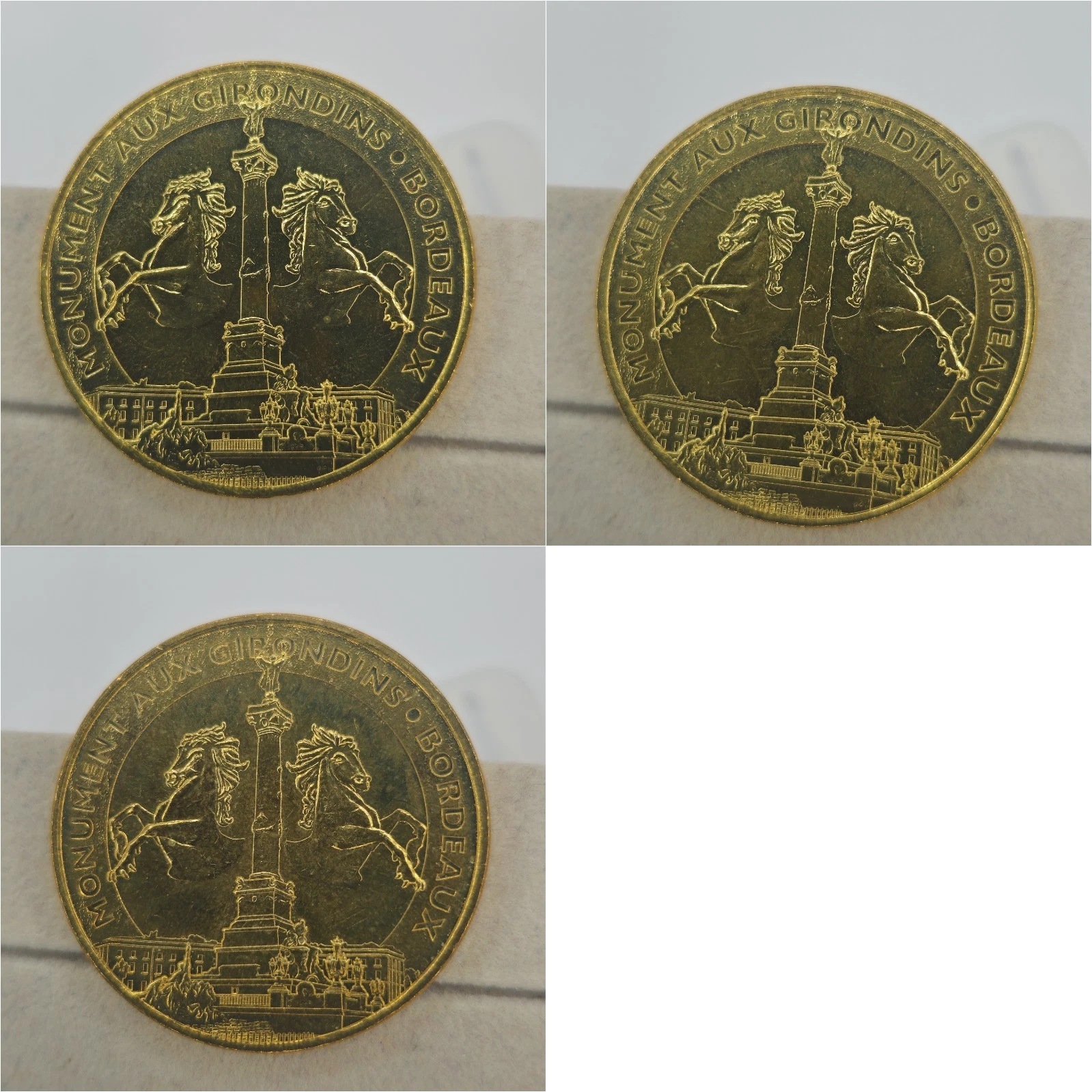 Gironde 33 - Lot Jetons Touristiques Médailles Souvenirs Monnaie de Paris