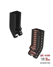 Battery Storage Organizer AA AAA Combo Small Battery Keeper Wall Holder Black