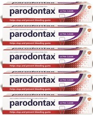 5 x PARODONTAX ULTRA CLEAN Daily Fluoride Toothpaste for Bleeding Gums 75ml