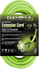 Flexzilla Pro Extension Cord, 12/3 AWG SJTW, 25 ft., FZ512825