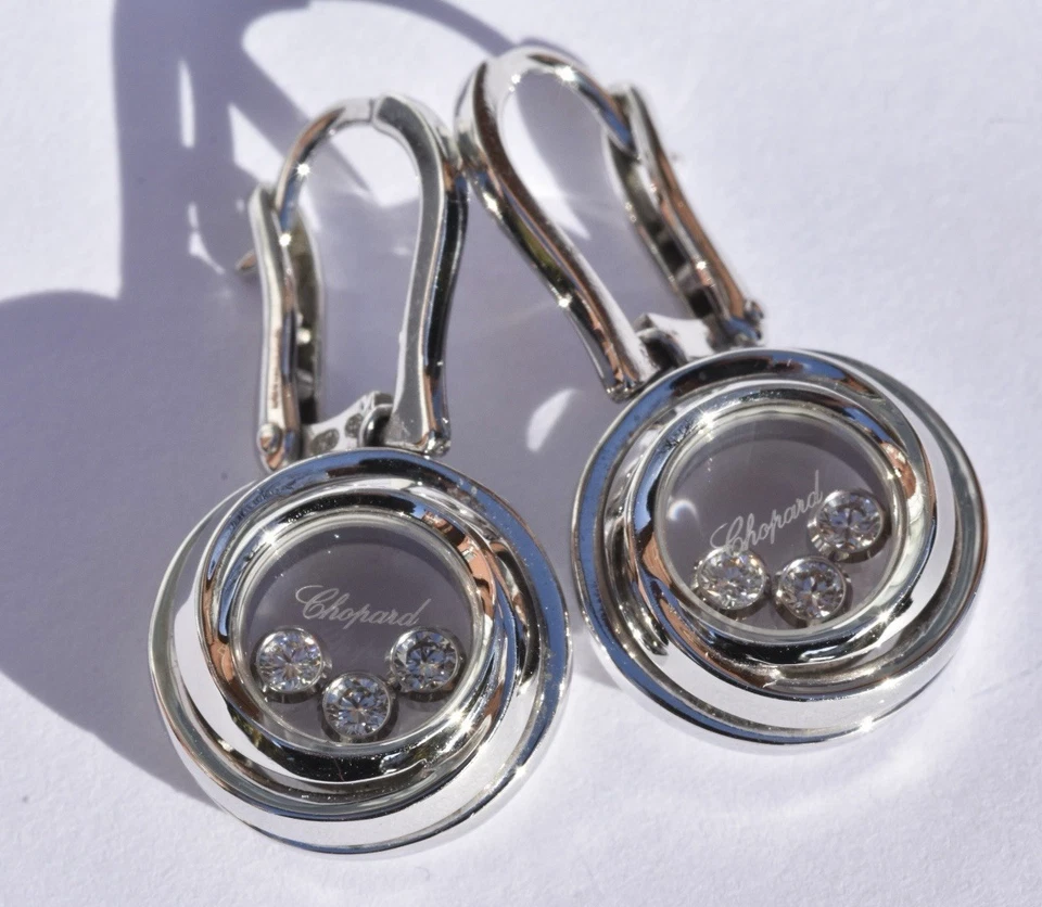 Chopard Happy Emotions Diamond Earrings 18k - Image 4 of 4