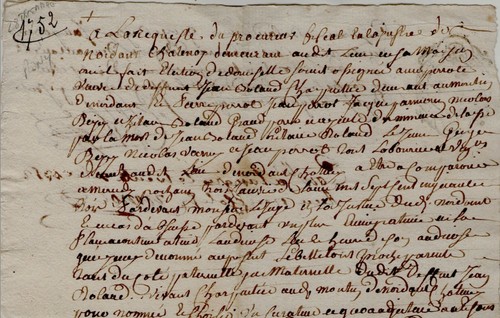 1763 Noidant-Chatenoy nomination d'un curateur BALLAND PERROT BIGEY VARNY moulin - Photo 1 sur 2