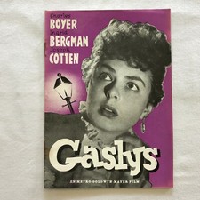 Gaslight Charles Boyer Ingrid Bergman Joseph Cotten 1944 Danish Movie Program