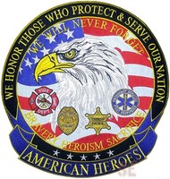 Firefighter Fire Rescue Emergency Medical Law Enforcement Back Patch Heroes 12 Firefighter Fire Rescue Emergency Medical Law Enforcement Back Patch Heroes 12