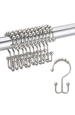 hook shower curtain rings easly for liner and curtain Rust Resistant Set Of 12