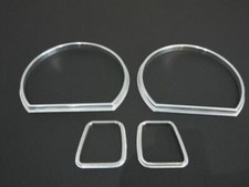 Alloyc Chrome Clock & Oil Gauge Trim Rings For MG TF & MGF – Interior Dash Upgrade, UK Made