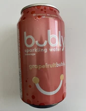 Unopened can of grapefruit Bubly (Canada, bilingual, wow! on the tab)