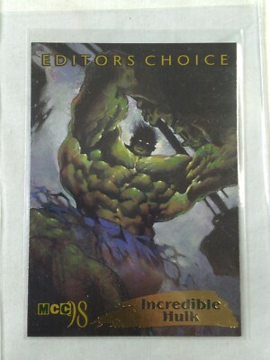 1998 Marvel Editors Choice Incredible Hulk Insert Chase Card 7 of 12 MCC98