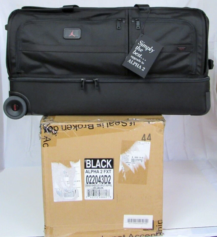 NOS Tumi Alpha 2 FXT Large Duffle Michael Jordan Jumpman Luggage MIB w/ Wheels - Image 3 of 4
